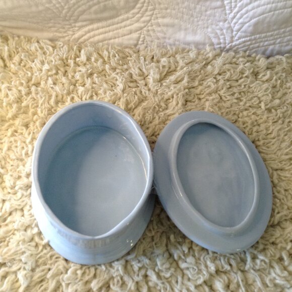 VTG Handmade Ceramic Trinket box; Daisies, Signed, dated 1989. Nostalgic Kitschy - Picture 3 of 6